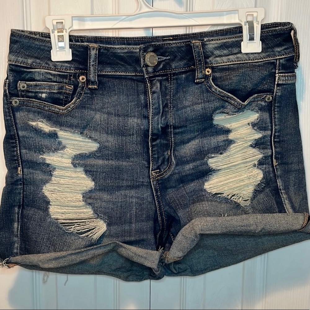 American Eagle High Waisted Destroy Shorts